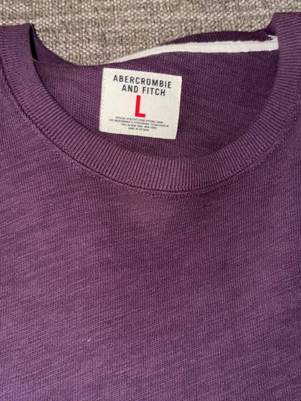Abercrombie & Fitch Men's Plum Crewneck Sweater